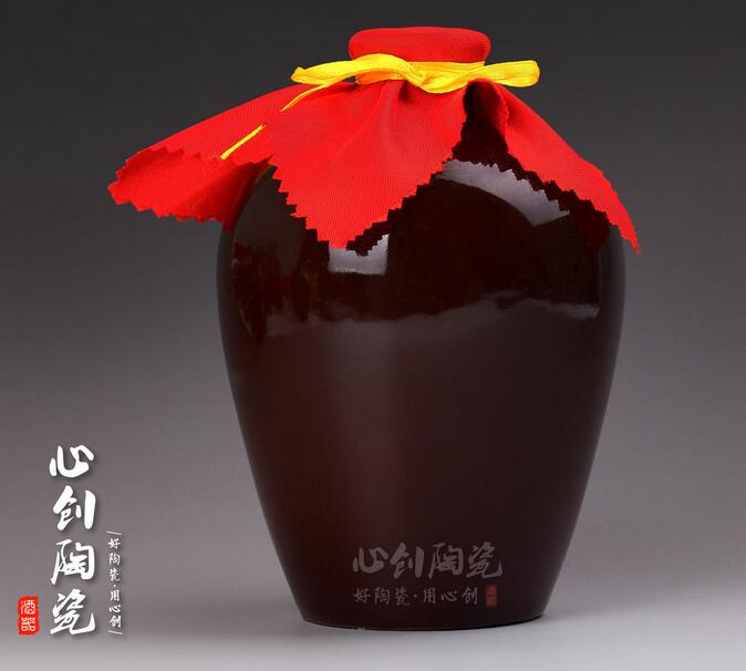 宜興1斤小口紅釉陶瓷酒瓶多少錢